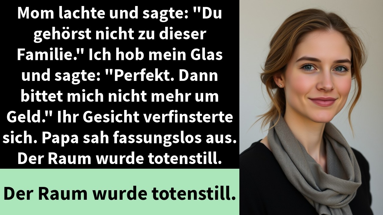 Mom lachte und sagte: 