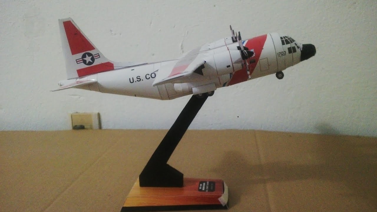 MODELO PAPEL HC-130 HERCULES US.COAST GUARD