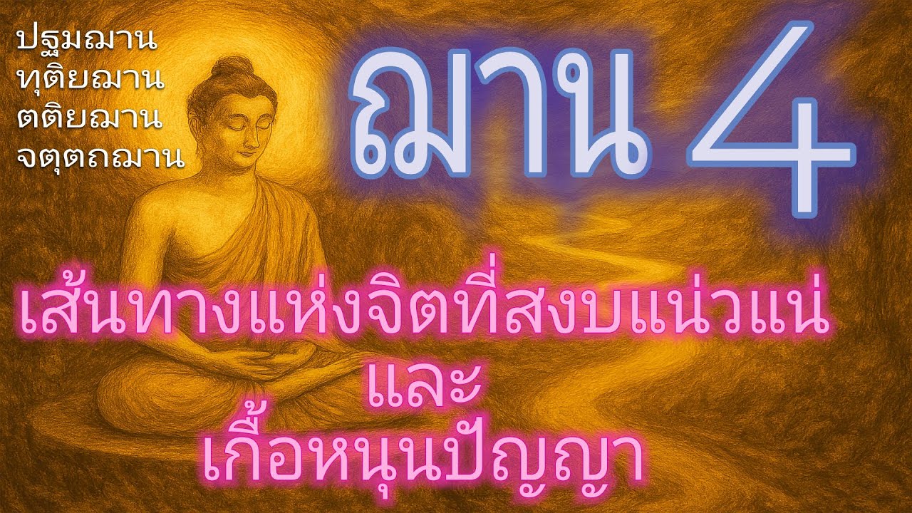 ฌาน 4 : เส้นทางแห่งจิตที่สงบแน่วแน่และเกื้อหนุนปัญญา | ปฐมฌาน | ทุติยฌาน | ตติยฌาน | จตุตถฌาน | สงบ