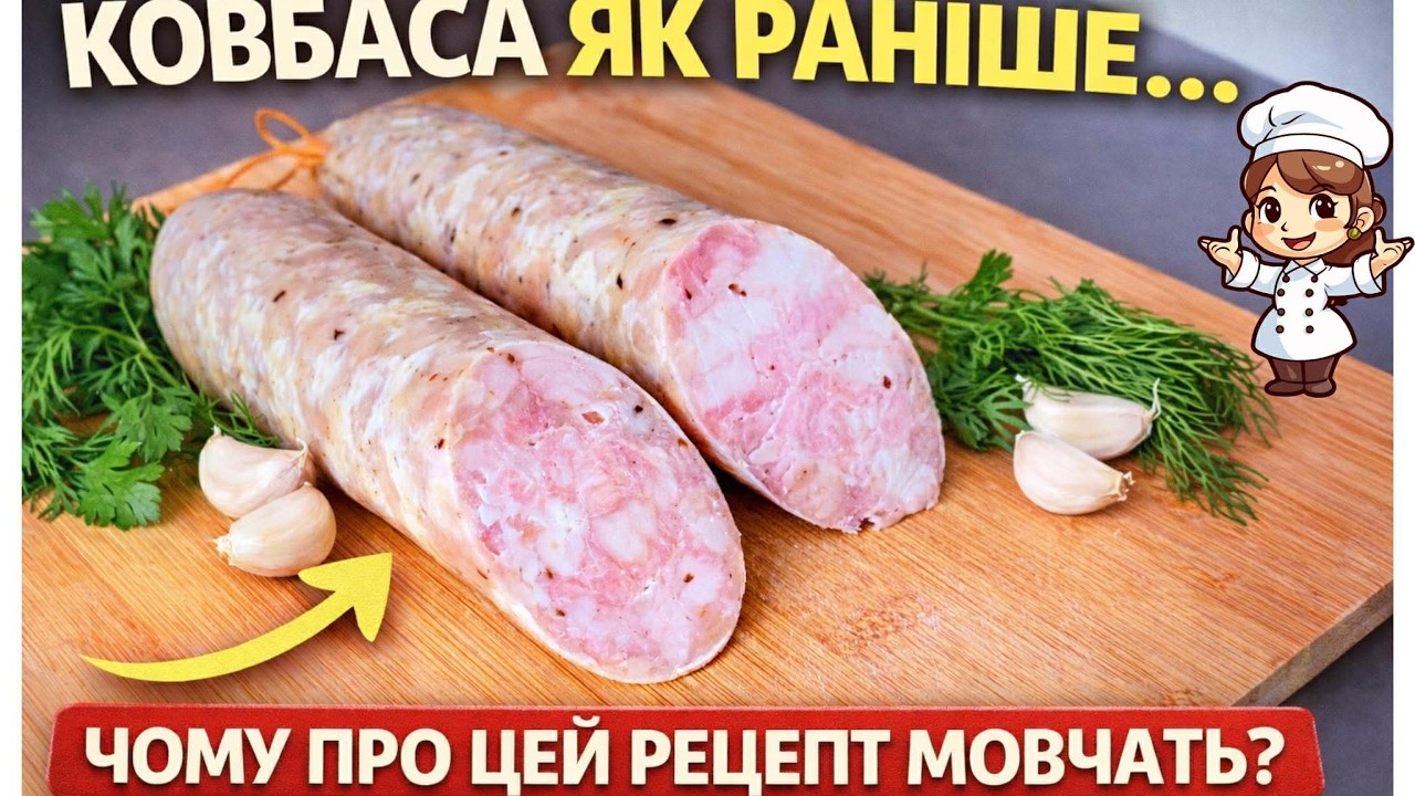 💁Колбаса как раньше… Почему об этом рецепте молчат? | Без химии.👩‍🍳💯#готуємзяною