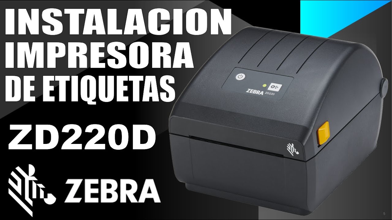 Como Instalar una Impresora de Etiquetas Zebra ZD220 Termica Directa ZD22042-D01G00EZ