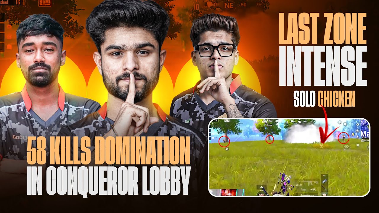 PLAYING UNDER JONATHAN'S IGLING | 58 SQUAD KILLS IN CONQUEROR TOP 10 LOBBY