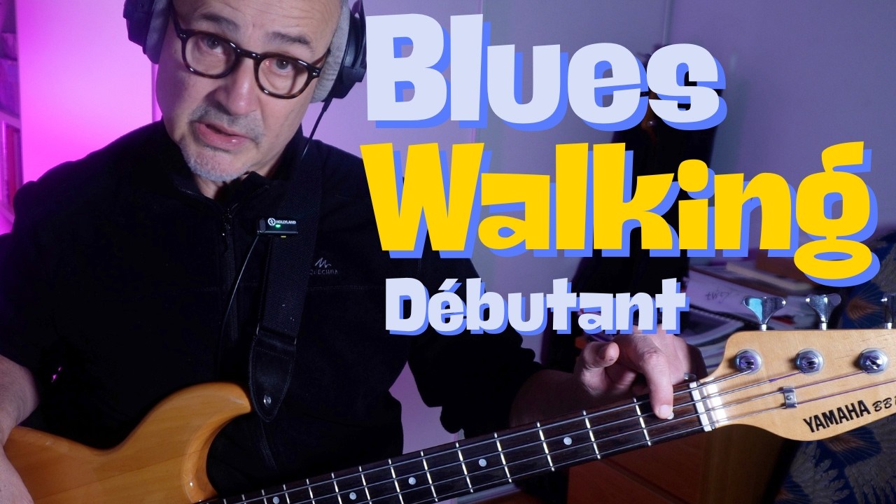Walking bass blues débutant – exercice simple pour commencer