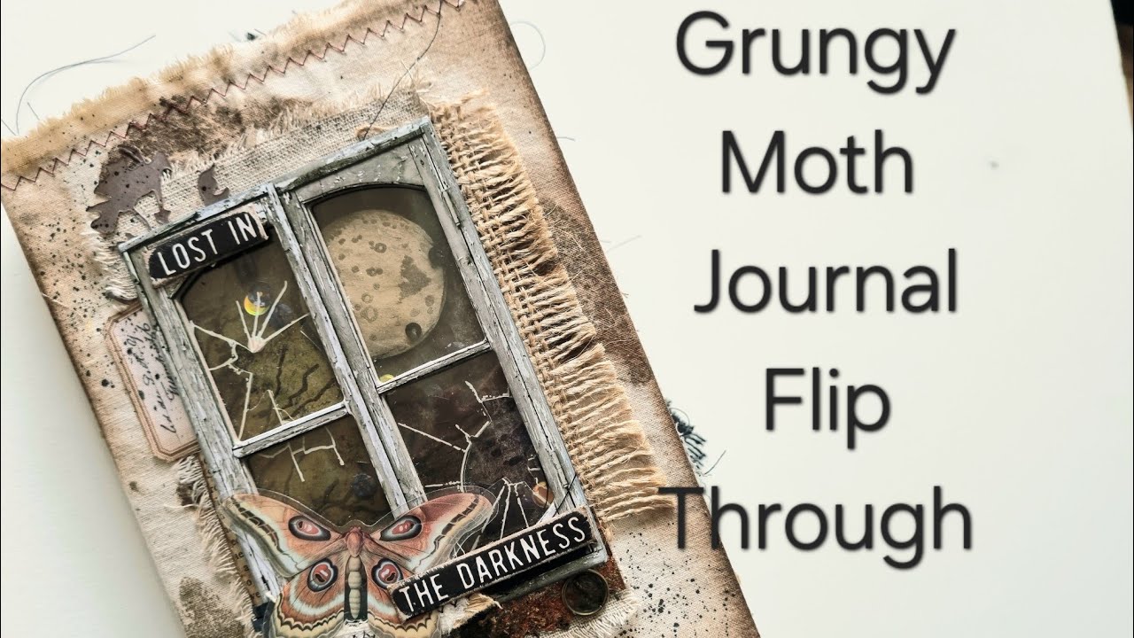Листаем журнал Grungy Moth Journal, #мотылькивскрапбукинге