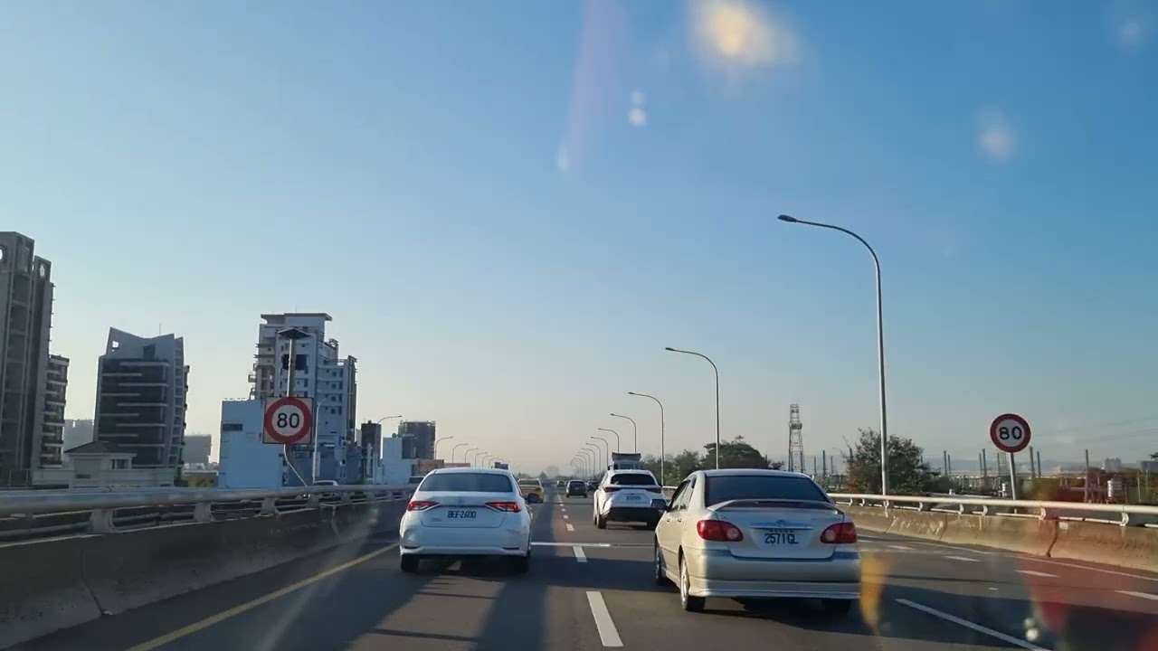 Taichung City highway to THSR Station