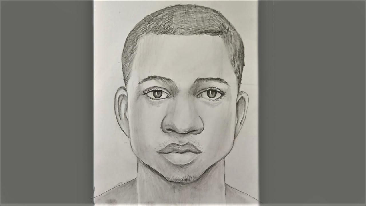 How to Draw Black People   How to Draw African American face  How To Draw Black Man  Black Male face