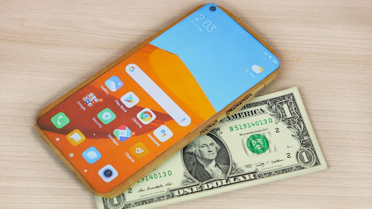 How to Make a Smartphone for $1 - Xiaomi Redmi Note 10 from Cardboard