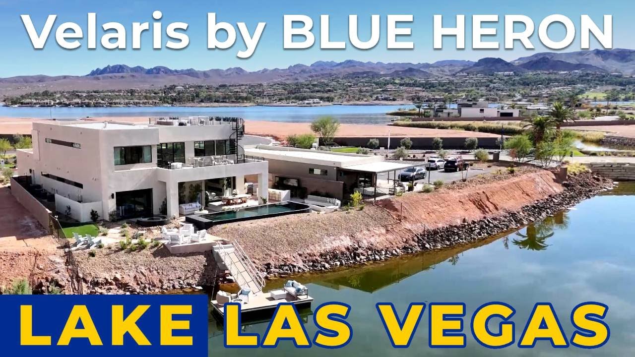 Blue Heron Lake Las Vegas Homes: Rooftop Sky Deck, Lake Views & Modern Indoor Outdoor Living