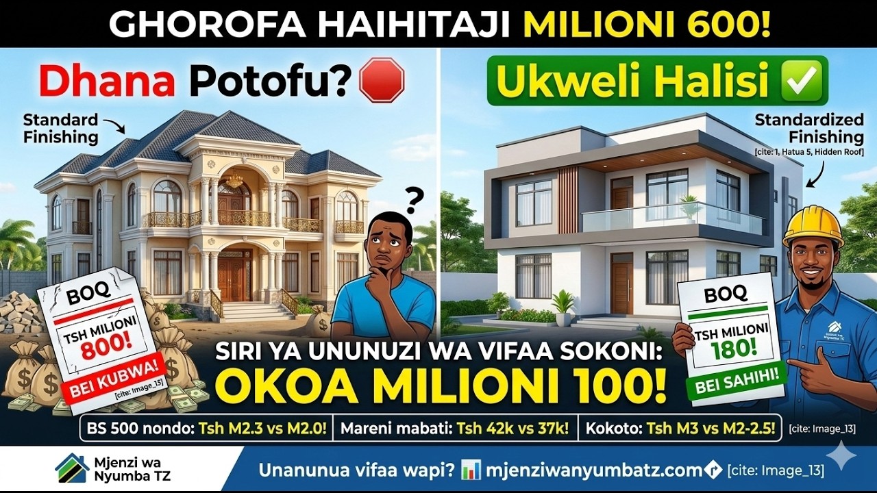 USIJENGE GHOROFA KABLA YA KUONA HII! MAMILIONI 600 NI UONGO #ujenziwaghorofa #gharamazaujenzi #home
