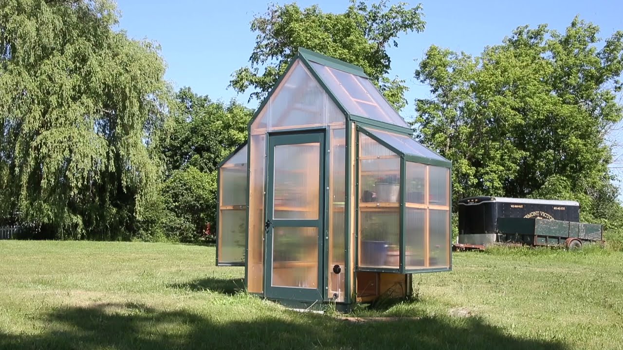 Super cool mobile greenhouse the  "Emmy Ida" by Vermont Victory Greenhouses