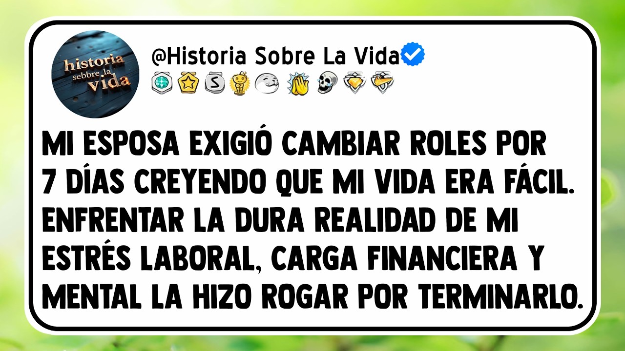 Mi esposa exigió cambiar roles por 7 días creyendo que mi vida era fácil. Enfrentar la dura...