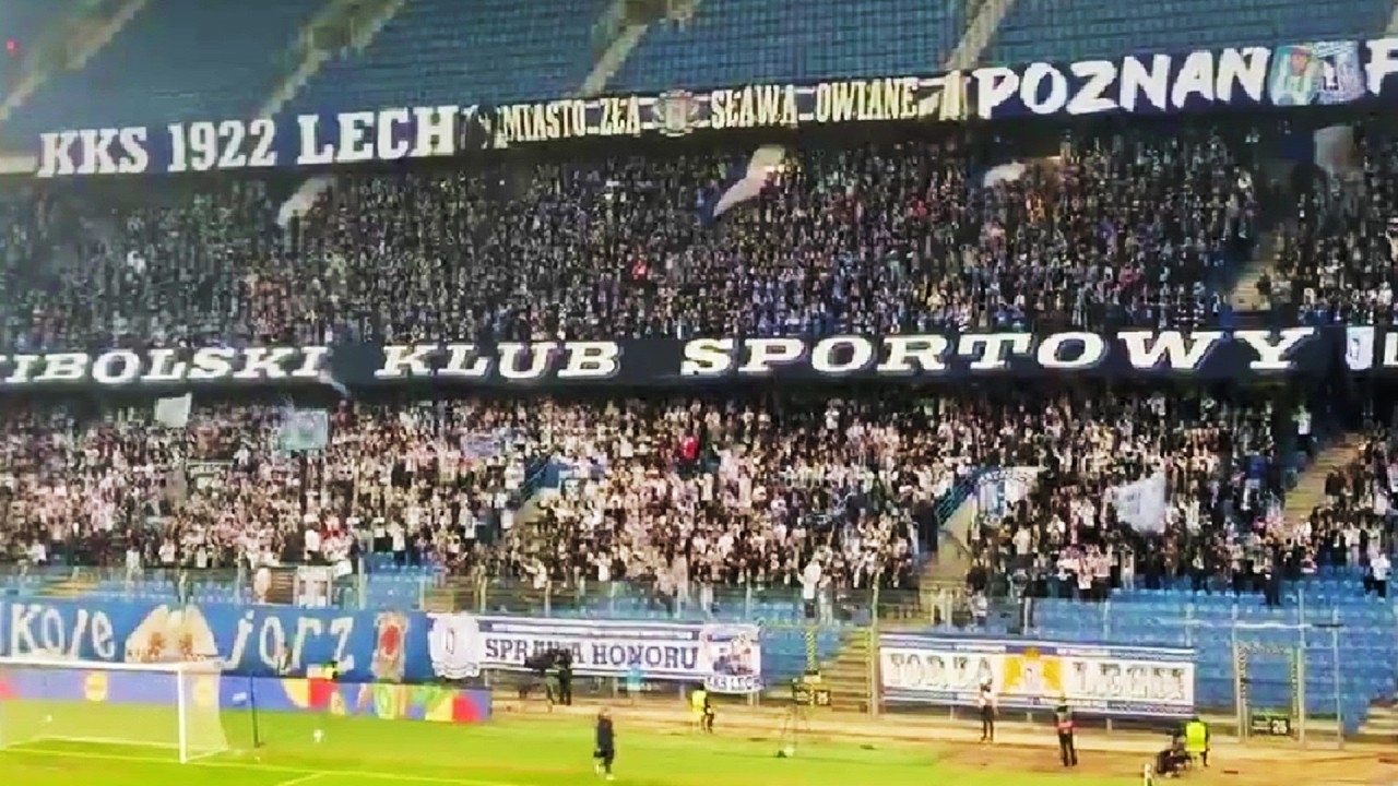 Doping kibic&oacute;w Lecha Poznań podczas meczu z Kuopion Palloseura 1/16  Ligi Konferencji | 26.02.2026