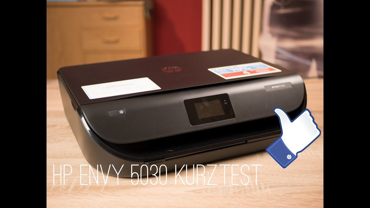 Unboxing/Wlan-Einrichtung HP Envy 5030 Wifi Drucker Kurztest (german)
