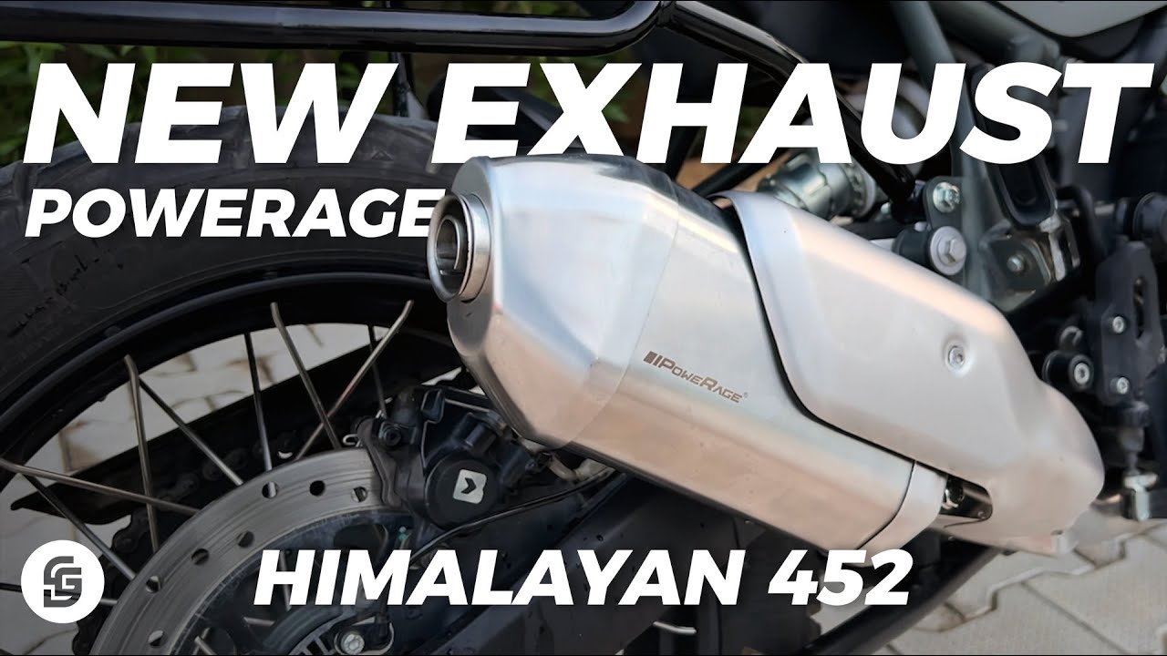 Royal Enfield New Himalayan 450 | PoweRage stainless steel Exhaust!