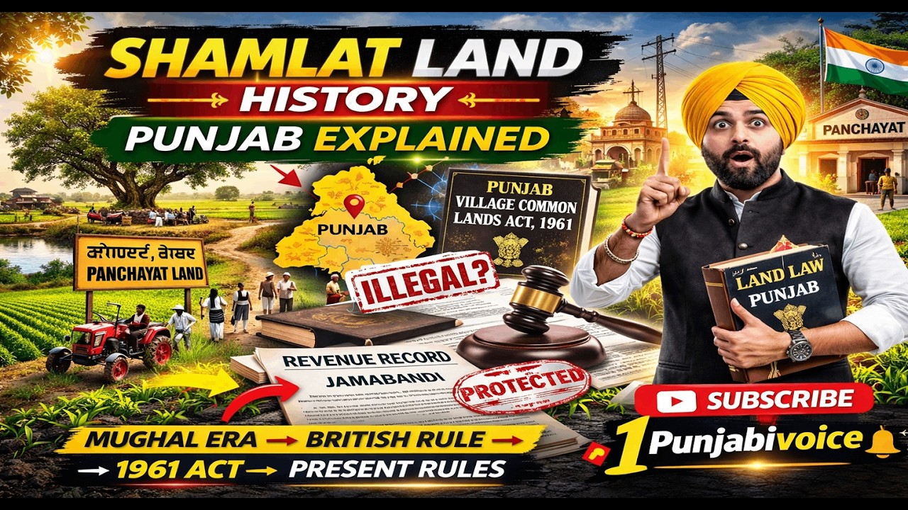 ਸ਼ਾਮਲਾਟ ਜ਼ਮੀਨ ਦਾ ਇਤਿਹਾਸ | Shamlat Land History Punjab Explained