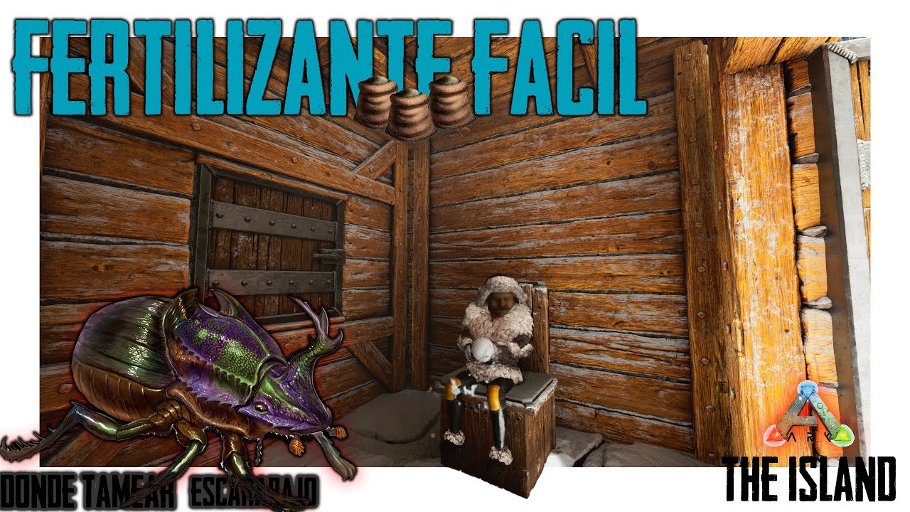 LA MANERA MAS FACIL DE CONSEGUIR FERTILIZANTE Y ESCARABAJOS EN THE ISLAND #ark  SURVIVAL ASCENDED