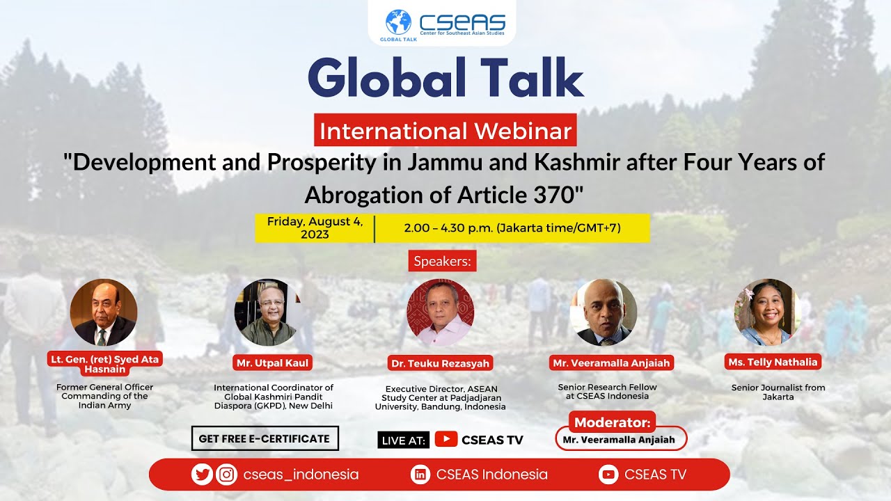 Development and Prosperity in Jammu and Kashmir after Four Years of Abrogation of Article 370