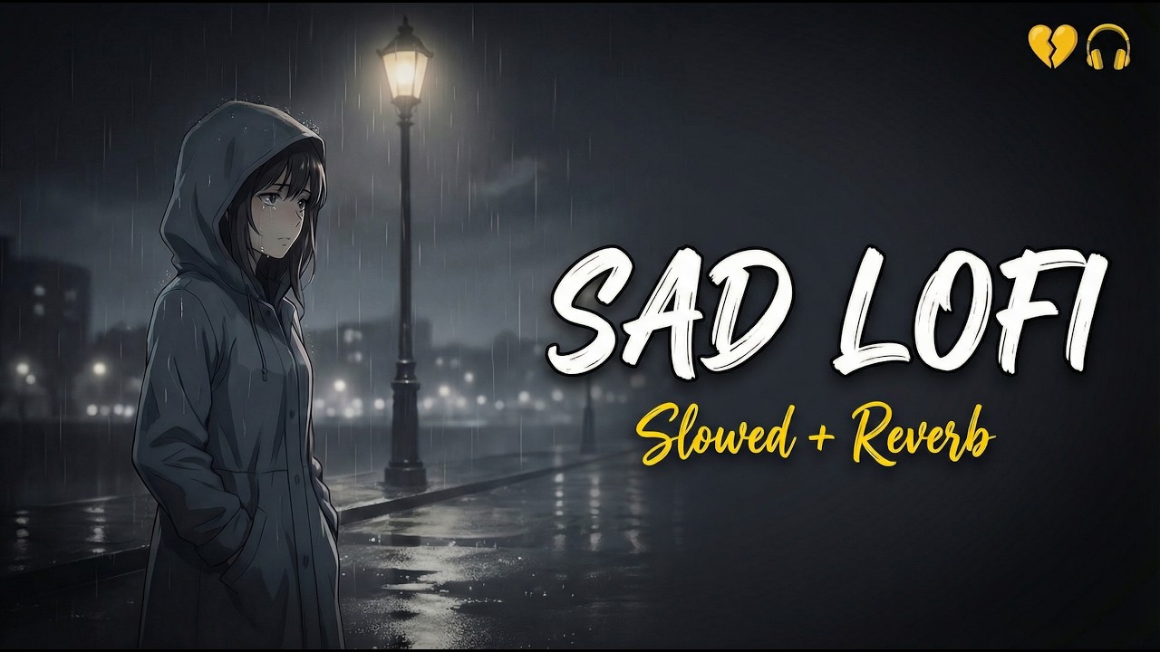 💔 SAD LOFI (Slowed + Reverb) — Rainy Night Walk | 30 Min Mood Off Mix