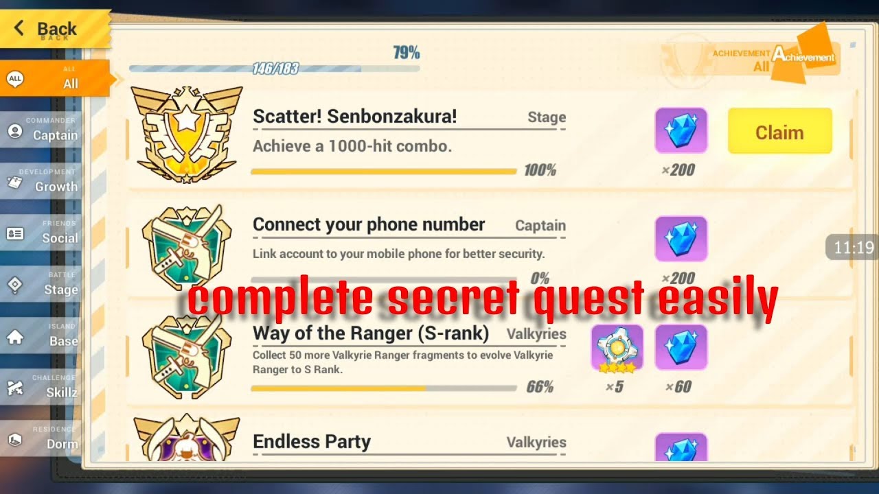 Trick Get Free 200 Crystal - Secret Quest [Honkai Impact 3 SEA]