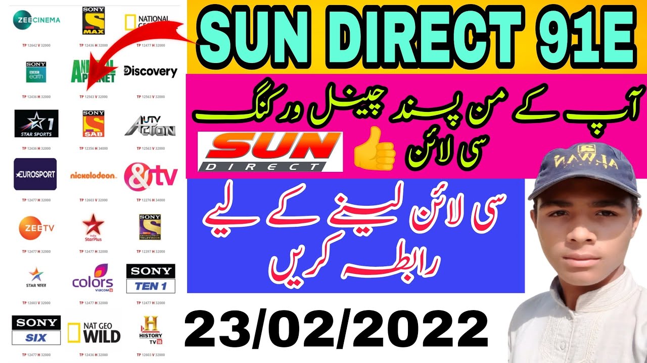 Sun direct 91e Satellite Latest update on Cccame Cline check || 2022.
