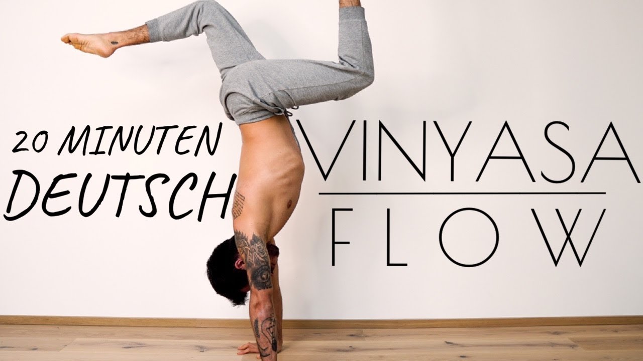 VINYASA FLOW - 20 Minuten Yoga auf Deutsch | Cooler Ganzkörper Flow mit Handstand Übung