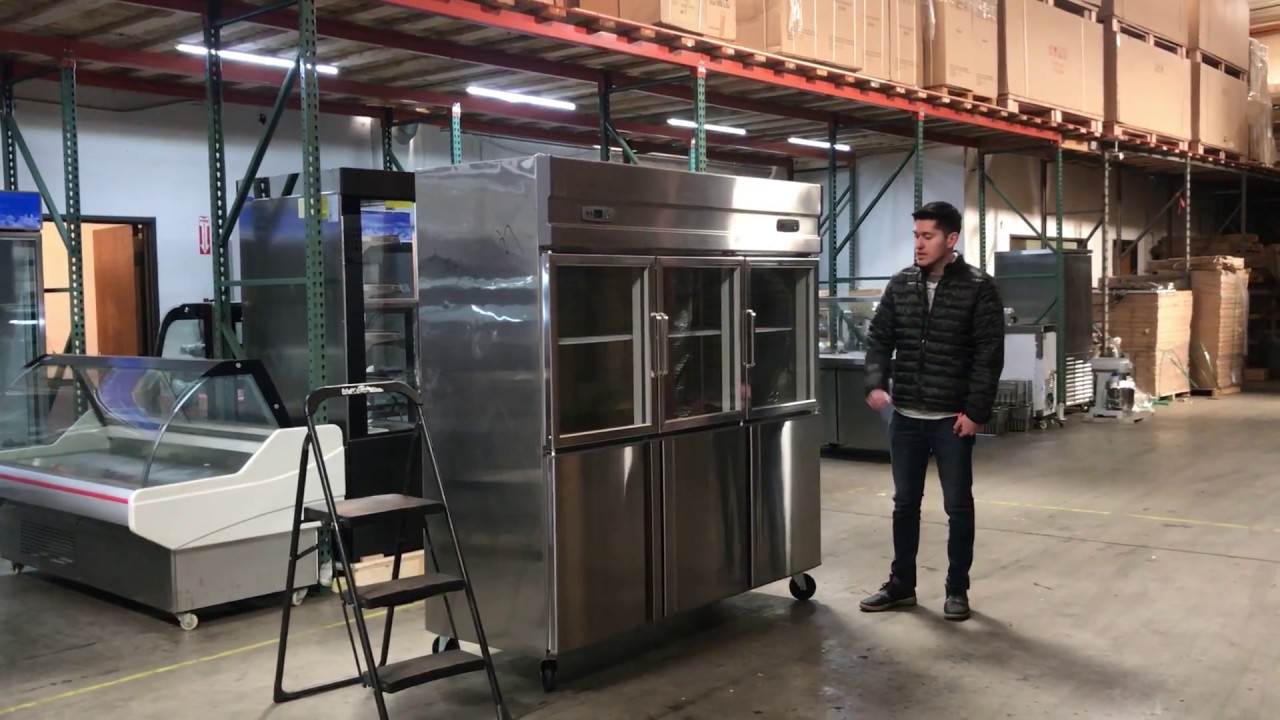 6 door COMMERCIAL COOLER FREEZER REFRIGERATOR Reach In RESTAURANT EQUIPMENT