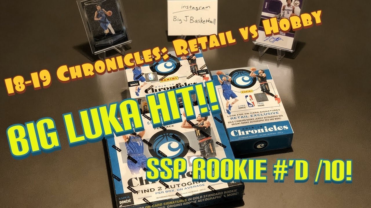 2018-19 Panini Chronicles Box Break - Розничная торговля против хобби БОЛЬШОЙ ХИТ ЛУКИ И НОВИЧОК ...