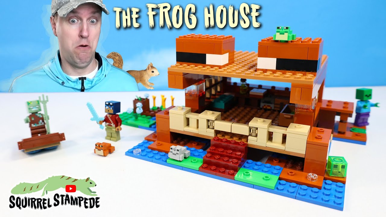 Minecraft LEGO The Frog House can Jump? First Build Review of 2024
