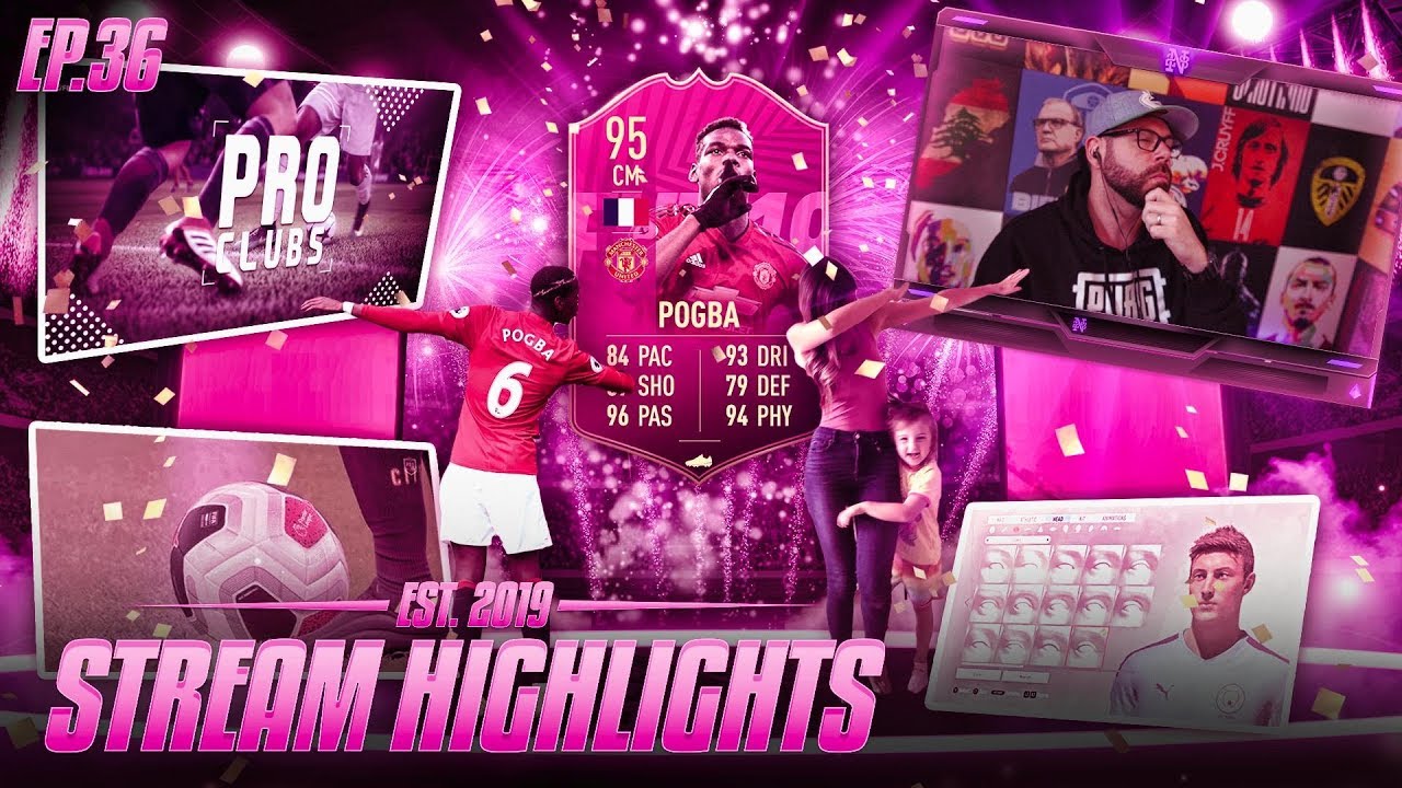 FIFA 20 PRO CLUBS NEWS | FUTTIES POGBA | FORTNITE - Nick28T Stream Highlights #36 2019