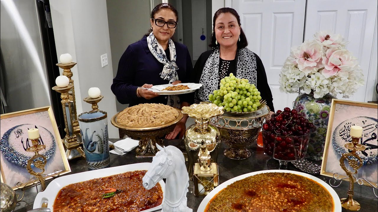 Nazre Ashura Shula Goshti w/ Halwa - نذر عاشورا با حلوا