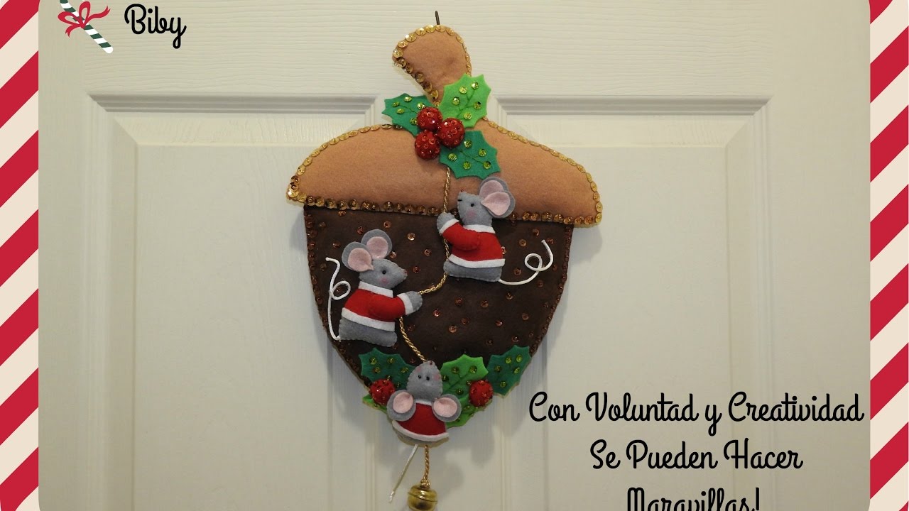 ADORNO NAVIDEÑO BELLOTA Y RATONCITOS 2016