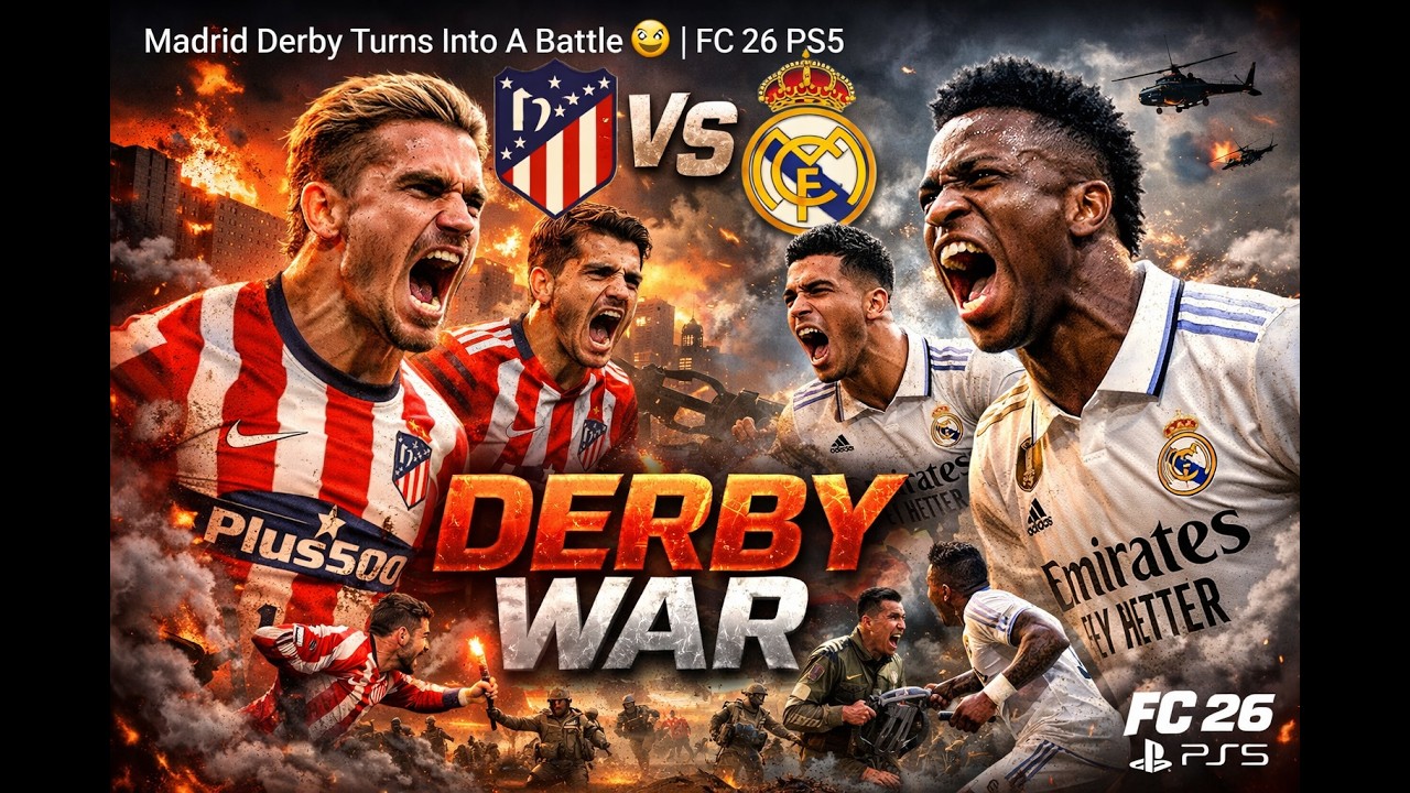 Madrid Derby Turns Into A Battle 😳 | FC 26 PS5