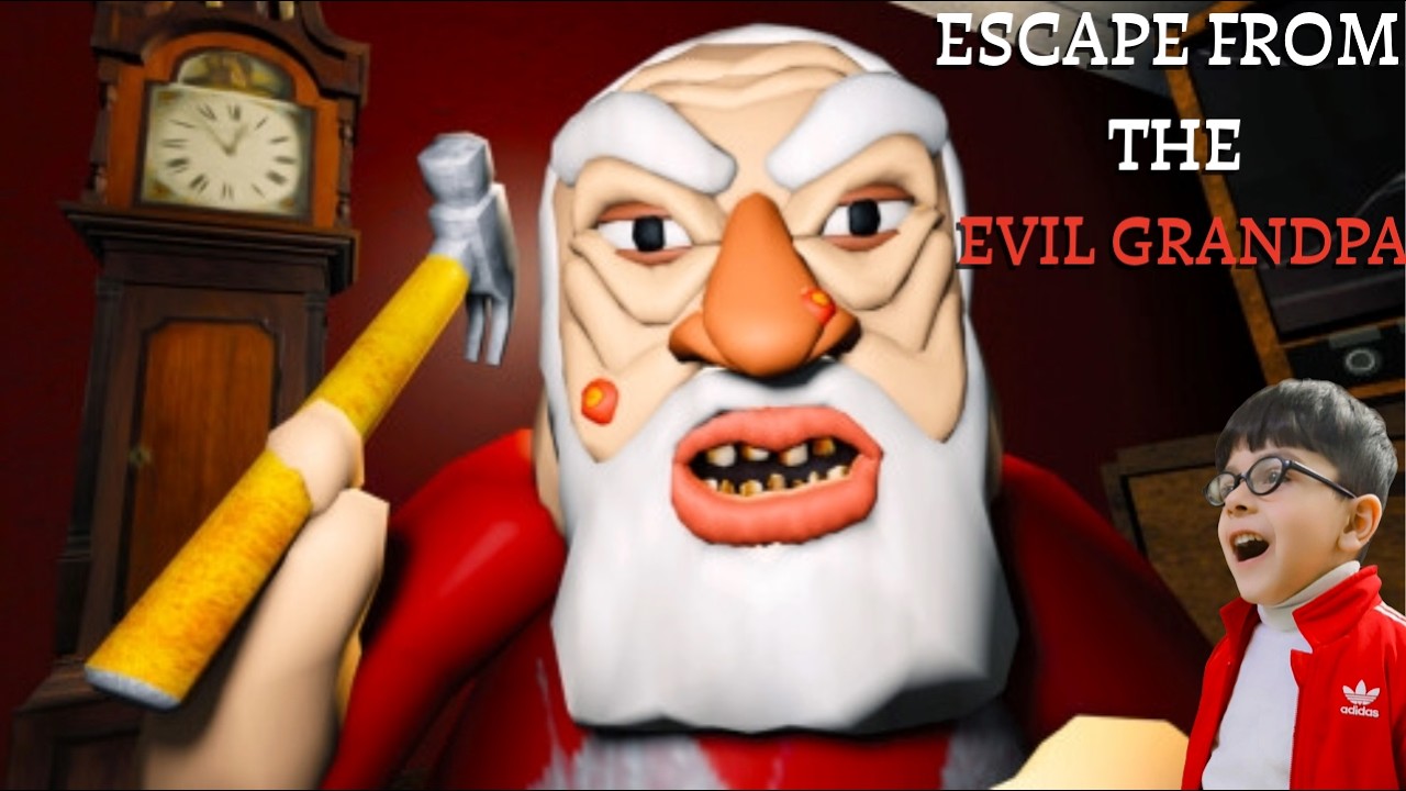 ESCAPE FROM THE EVIL GRANDPA IN ROBLOX (SCARY OBBY)