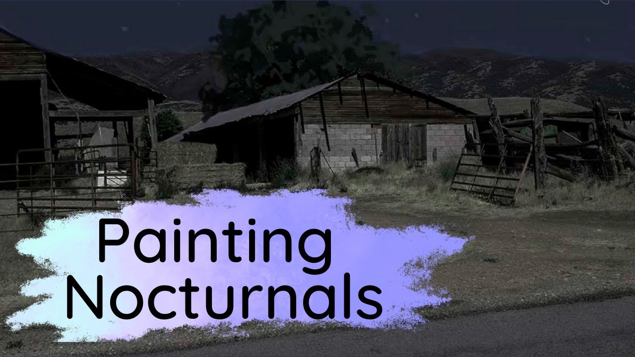 Night Landscape Painting Tutorial