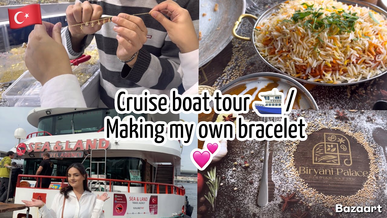 Cruise boat tour ⛴️ / making my own bracelet 💕