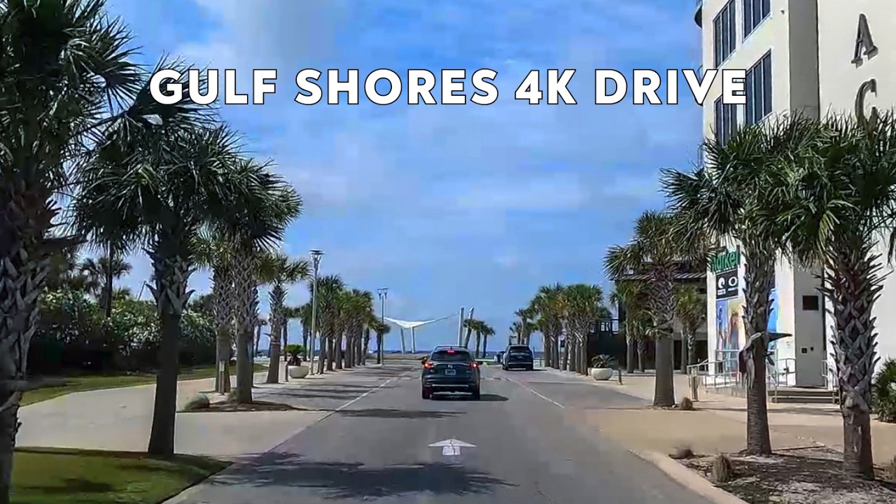 Gulf Shores Alabama 4K Driving Tour | Gulf Coast Scenic Beach Town