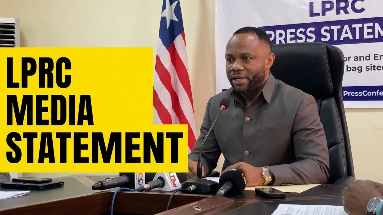 LPRC Managing Director Amos Tweh speaks to the media - THE SWEET LAND OF LIBERTY