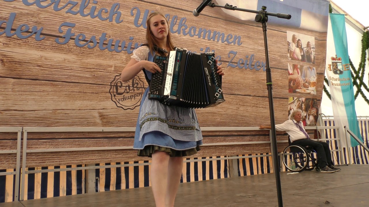 Bayerwald Dirndl Simbach am Inn Weiss Blauer Stammtisch 2019