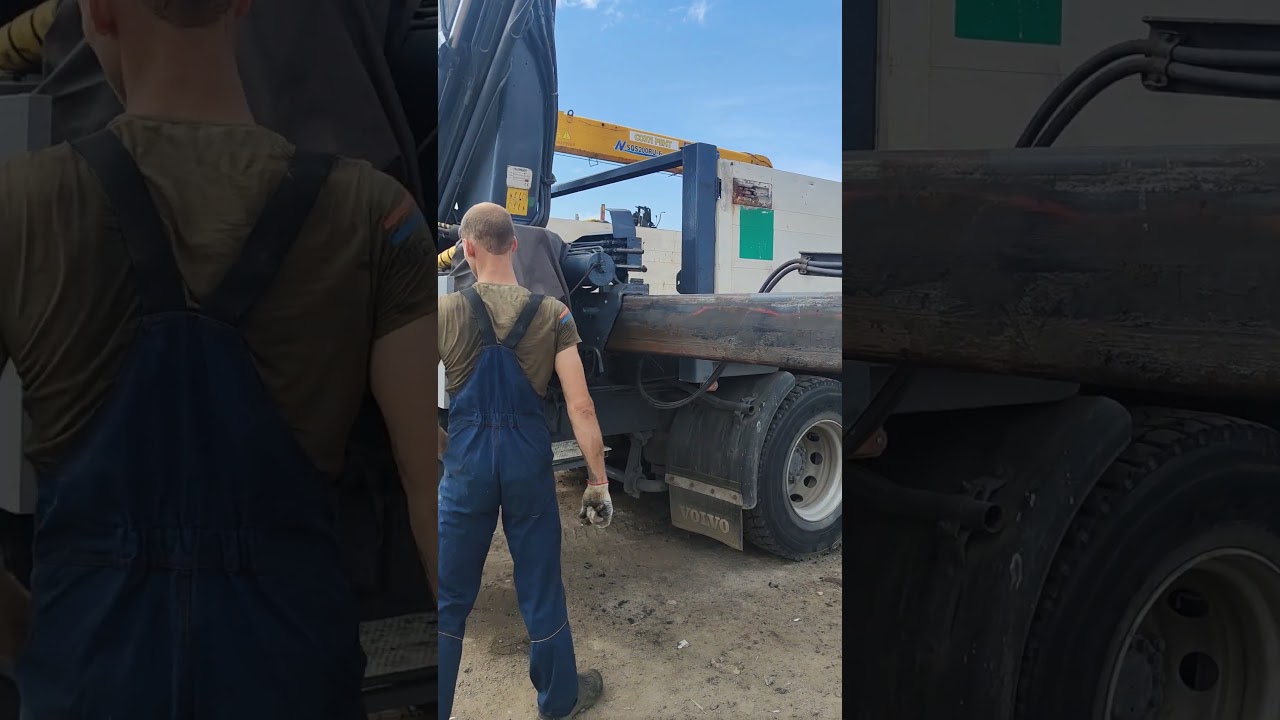 КМУ Palfinger на базе Volvo FL6. Ремонт скользунов аутригеров. Работа готова.