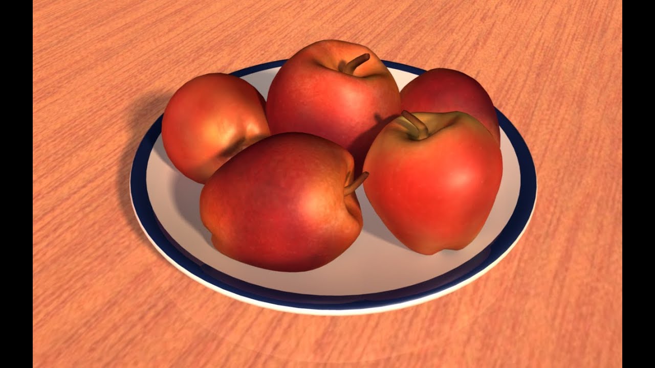 Autodesk Maya 2013 Tutorial - Model and Texture an Apple