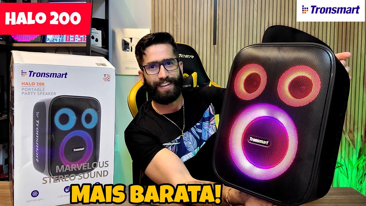 TRONSMART HALO 200 120W: Agora mais BARATA! Será a melhor Caixa de som CUSTO BENEFICIO? (Review)