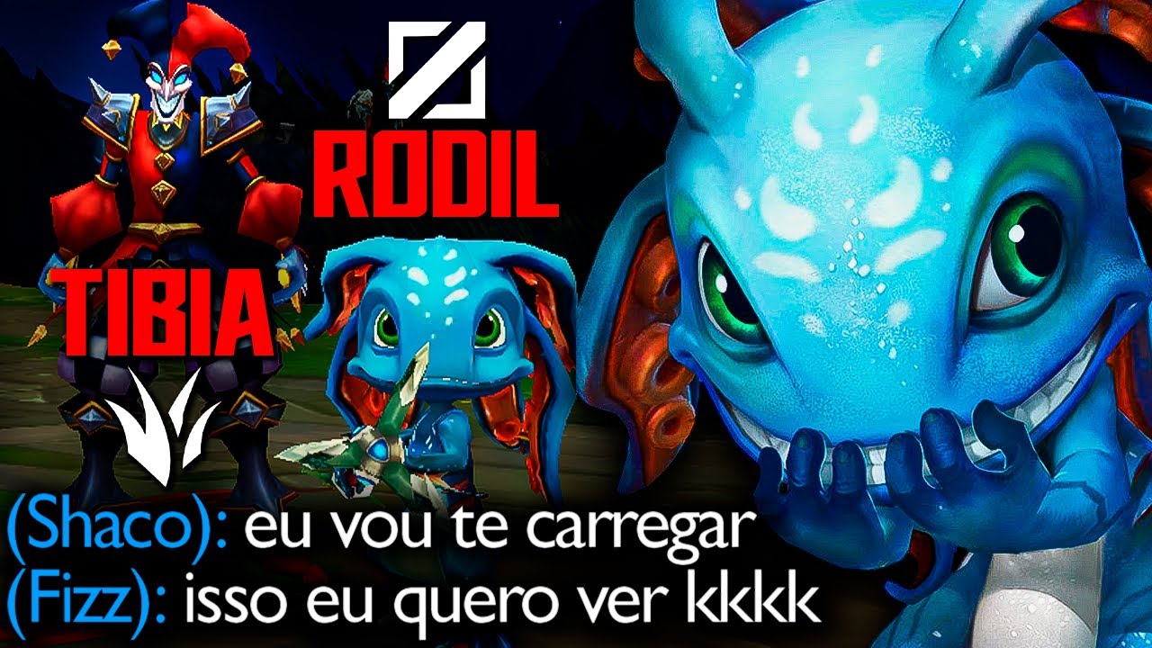 TROCAMOS DE LANE! RODIL MID E TIBINHA DE SHACO JUNGLE, DEU BOM?