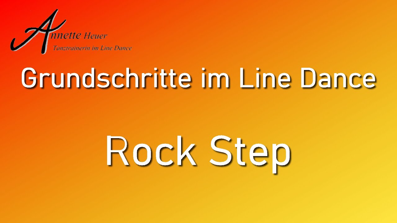 Grundschritte im Line Dance - Rock Step