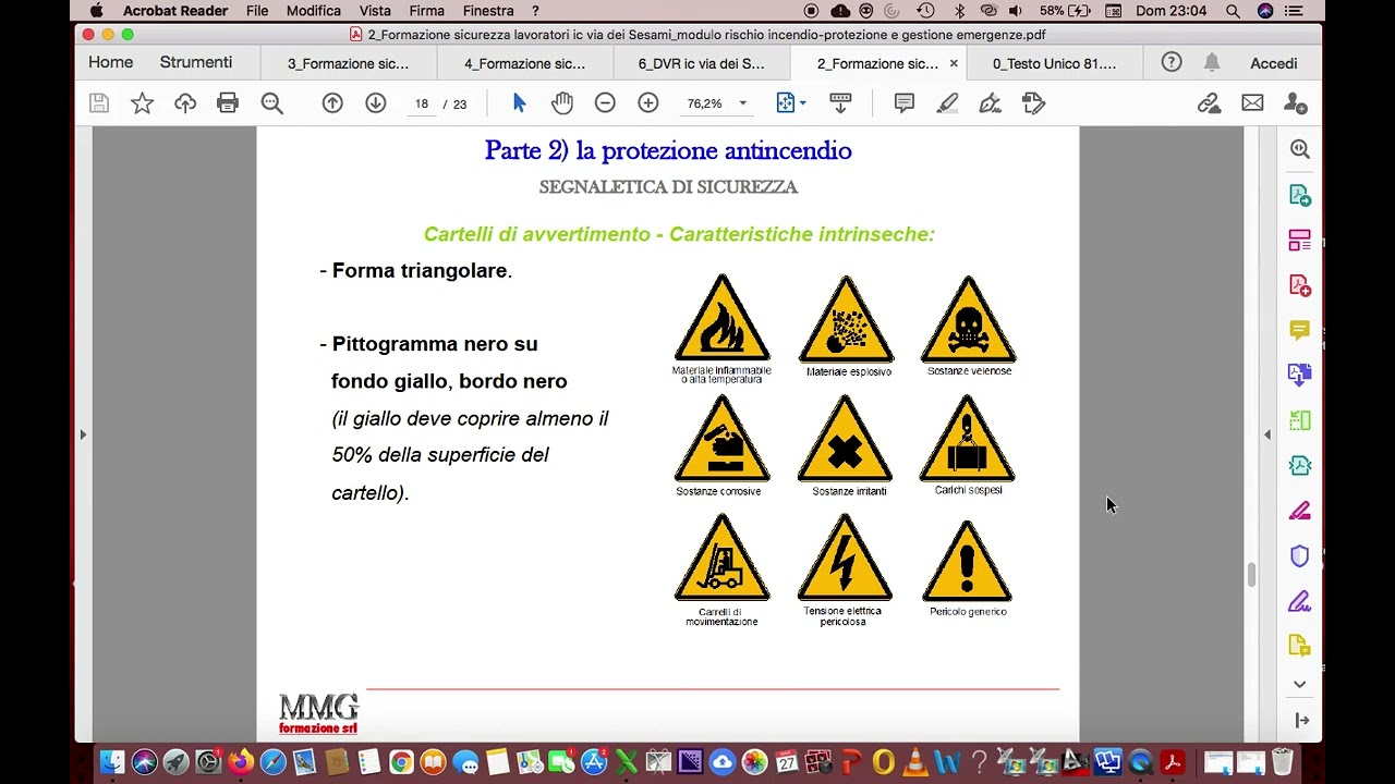 Segnaletica di sicurezza e illuminazine d'emergenza