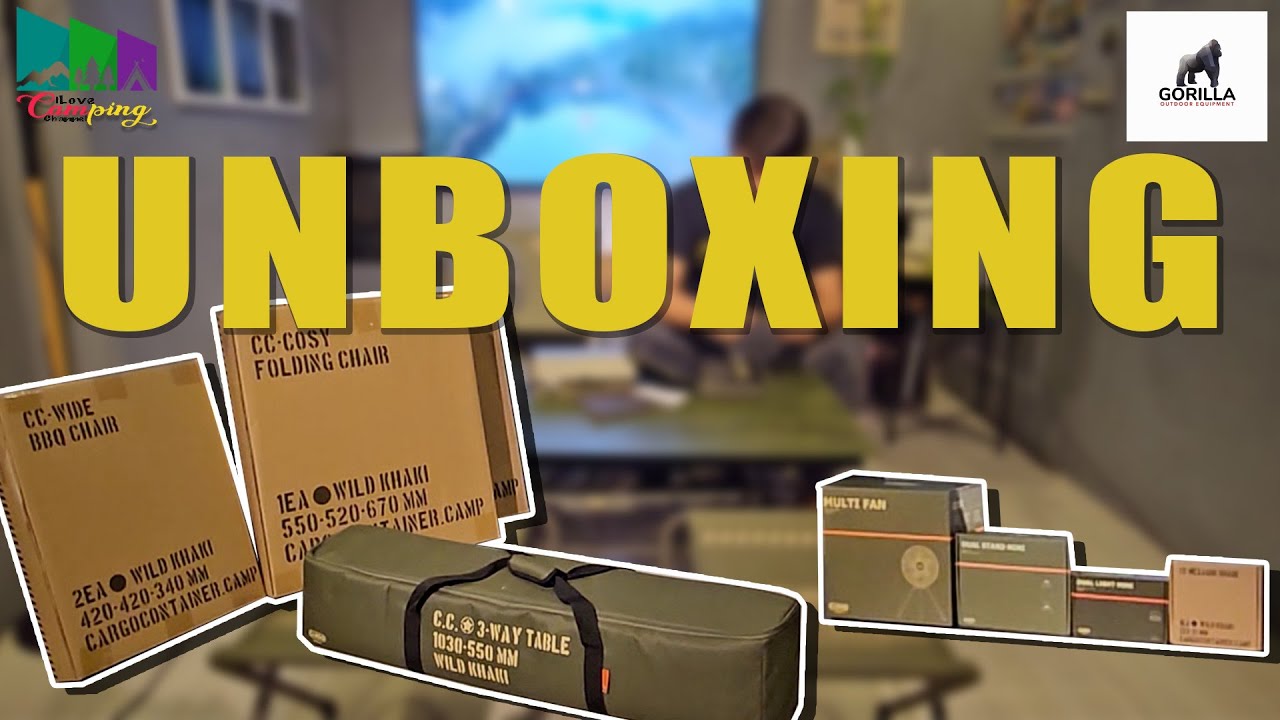 CARGO CONTAINER CAMPING GEARS...BUDOL!!! ALERT!!! UNBOXING NEW CAMPING GEARS. CAMPING EQUIPMENT