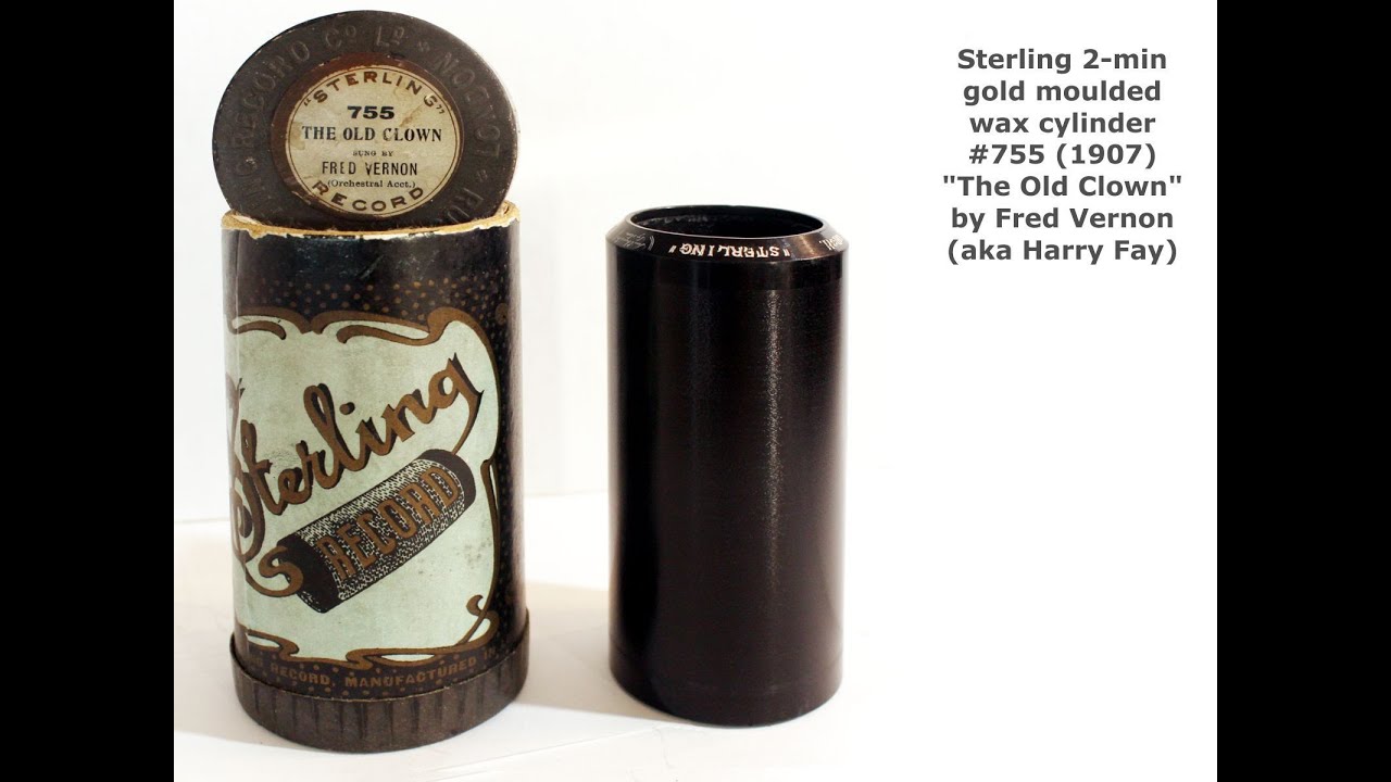 Long-lost 1907 Sterling cylinder 755 