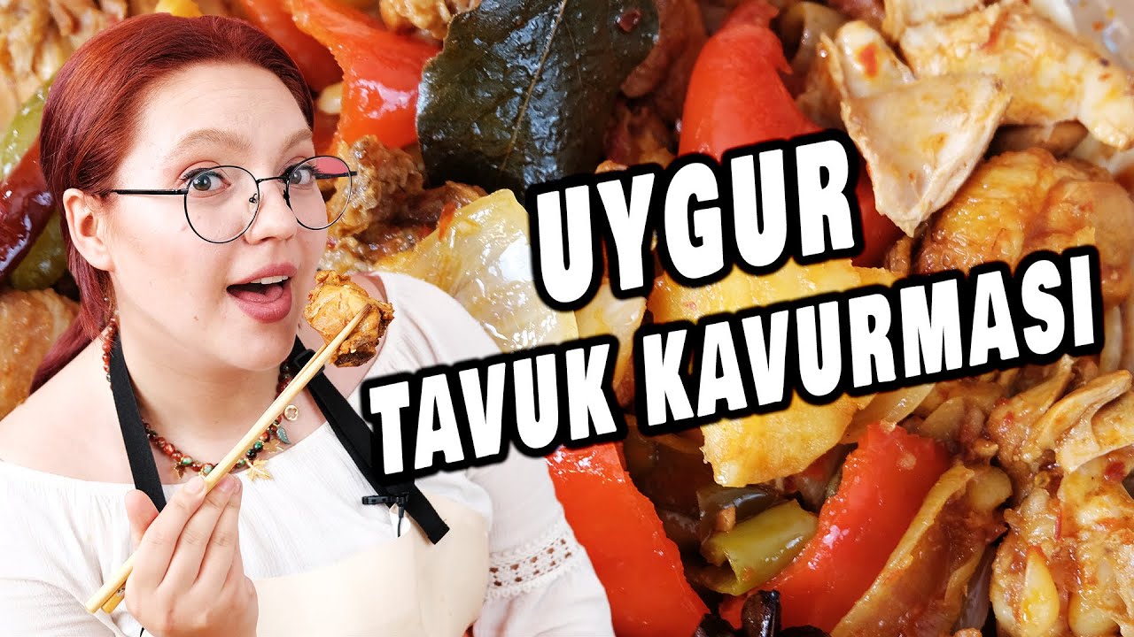 BİLDİĞİNİZ TAVUK YEMEKLERİNİ UNUTUN 😎 DAPANJİ TARİFİ 😋 BÜYÜK TEPSİ UYGUR TAVUK KAVURMASI