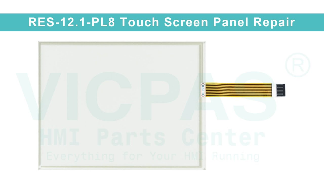 RES-12.1-PL8 HMI Touch Glass Replacement