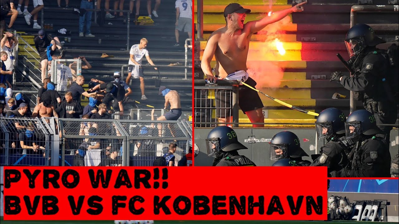 3500 K&Oslash;BENHAVN FANS IN DORTMUND | PYRO&rsquo;S BETWEEN BVB AND SEKTION 12 | BVB vs Fc K&oslash;benhavn|