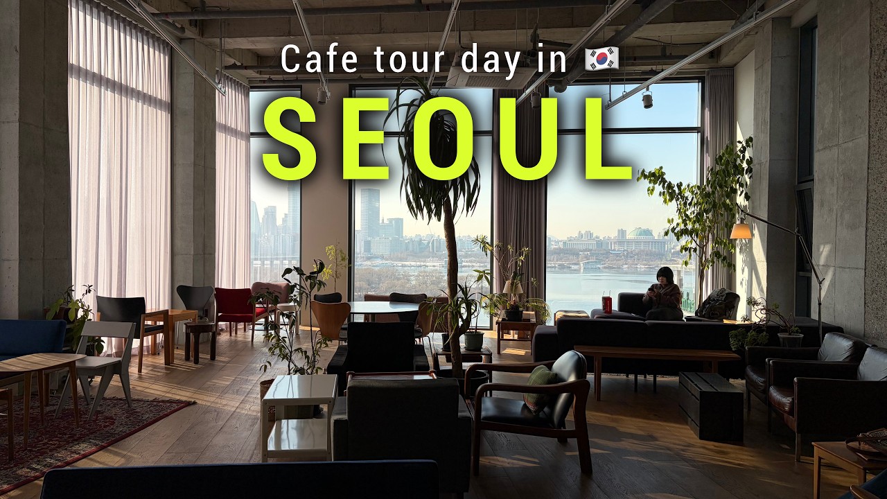 A Clear Day in Seoul Before Spring 🌤️ | Han River & Namsan View Cafés